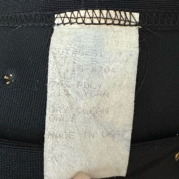 Tadashi Shoji Women's Brass Studded Suit Set Black 2 Piece Bold Office Statement - Picture 10 of 10